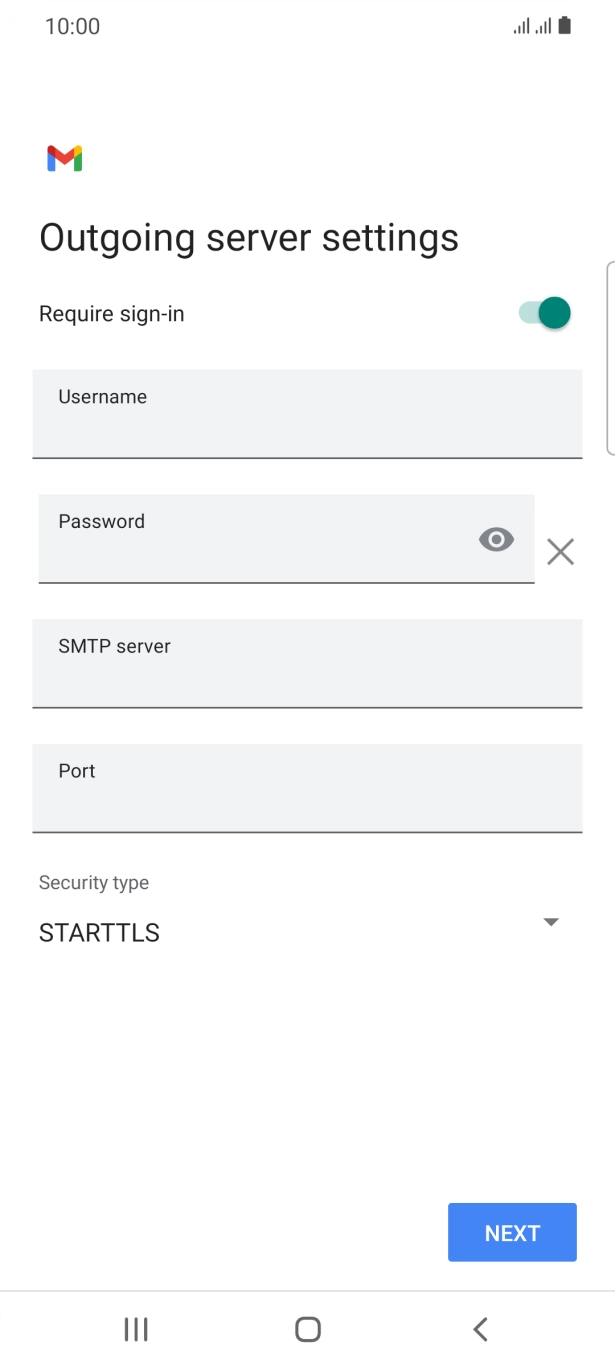 Press the indicator next to 'Require sign-in' to turn on the function.