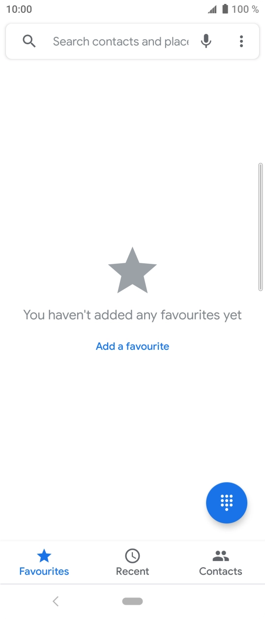 Press the menu icon.