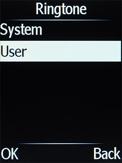 Select User and go to the required folder.