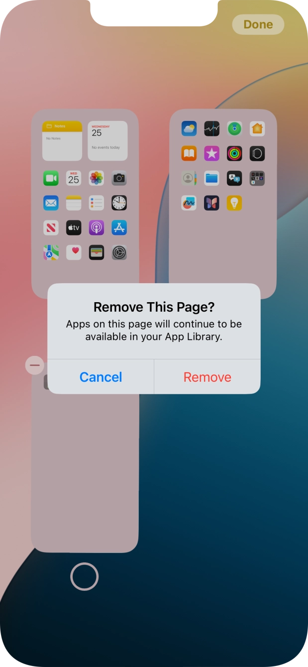 Press Remove.