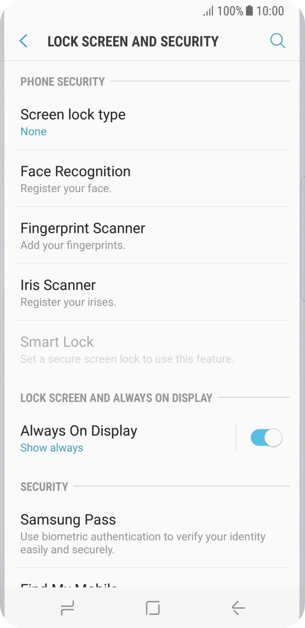 Press the Home key to return to the home screen. Press the Home key to return to the home screen.
