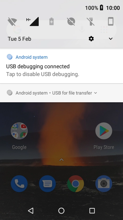 Press Android system. Press Android system.