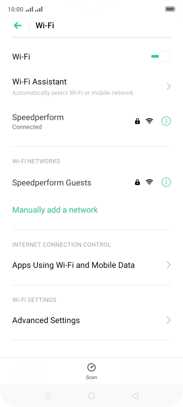 Press the Home key to return to the home screen.