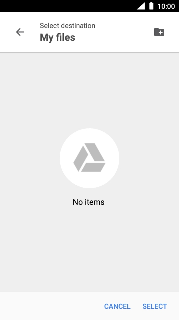 To create a new folder, press the new folder icon and follow the instructions on the screen to create a new folder. To create a new folder, press the new folder icon and follow the instructions on the screen to create a new folder.