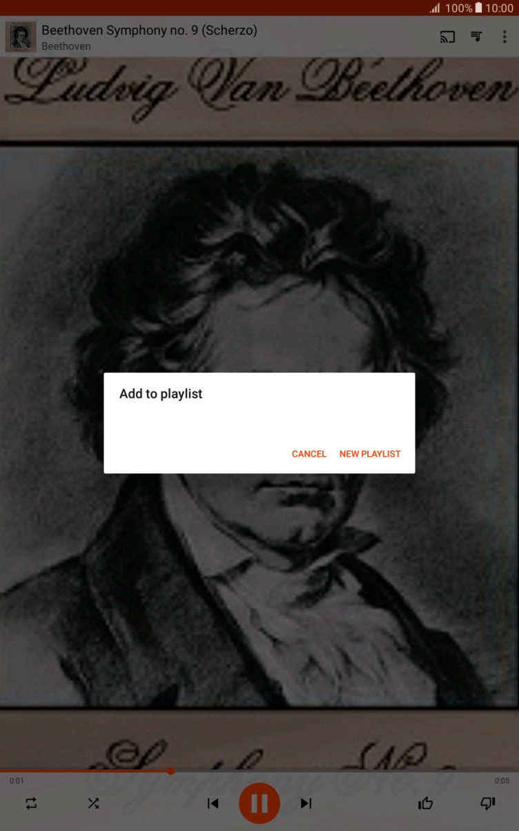Press NEW PLAYLIST.