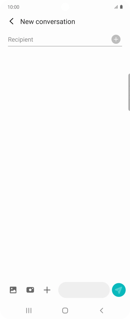 Press the search field and key in the first letters of the recipient's name. Press the search field and key in the first letters of the recipient's name.