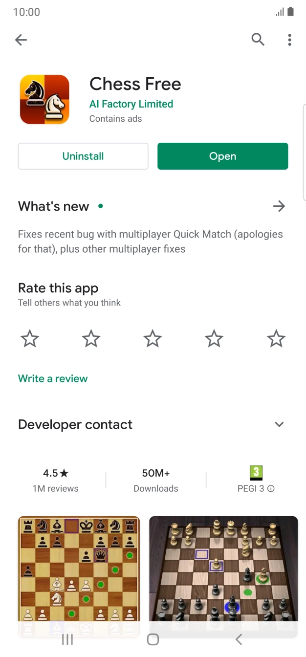 Press Uninstall.