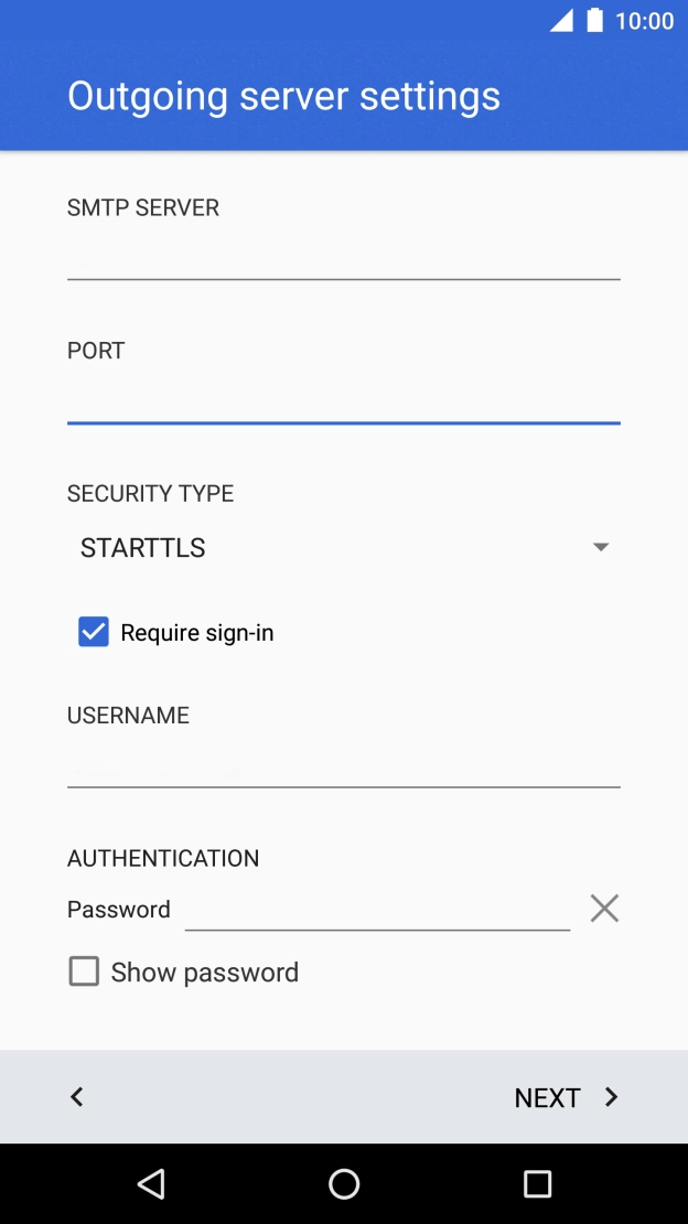 Press the drop down list below 'SECURITY TYPE'.