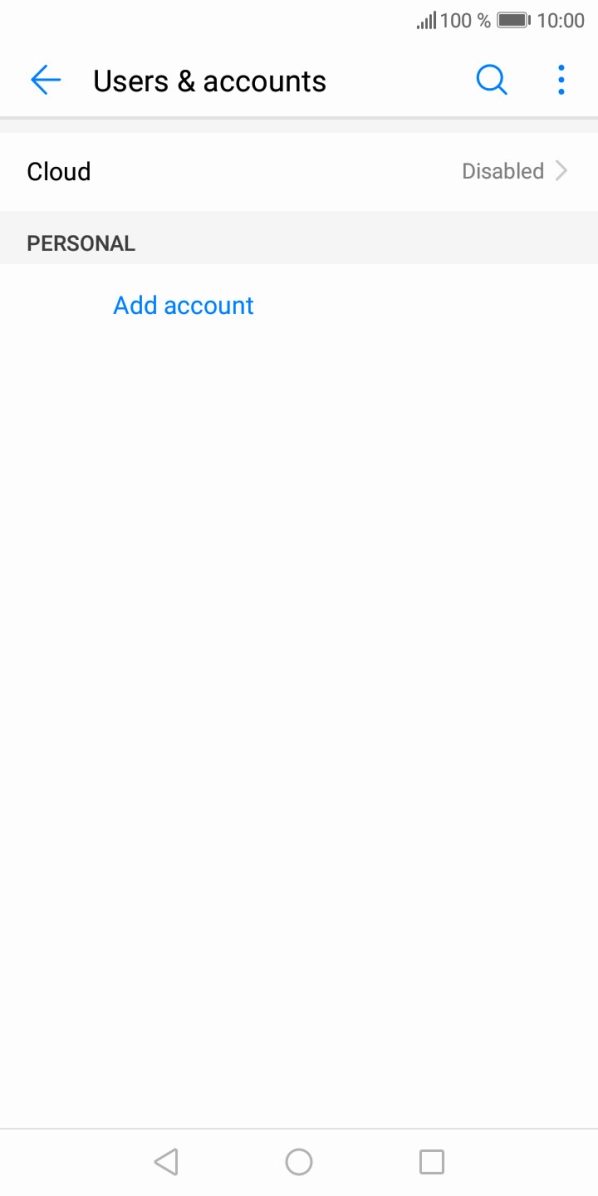 Press Add account.
