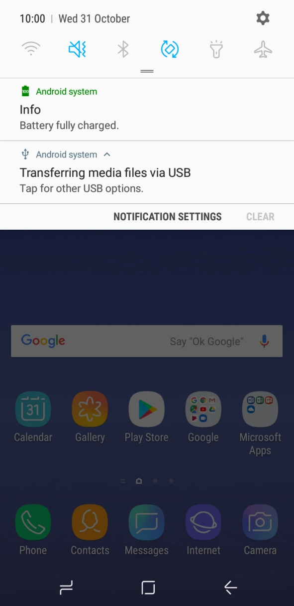 Press Tap for other USB options.. Press Tap for other USB options..