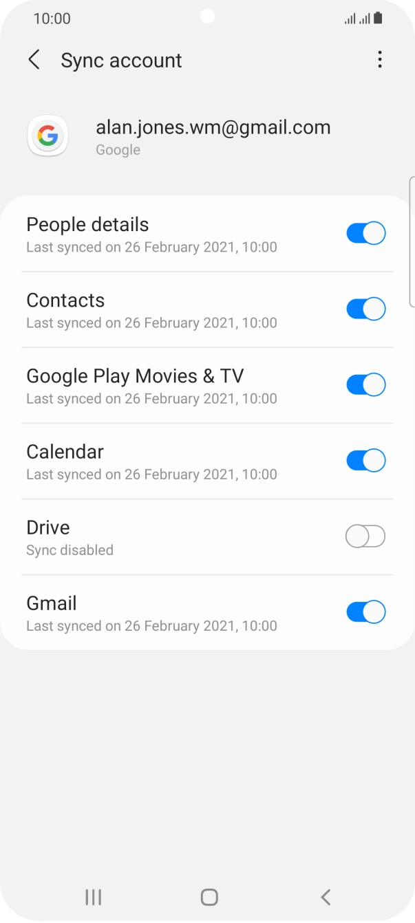 Press the Home key to return to the home screen.