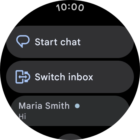 Press the required text message to read it.
