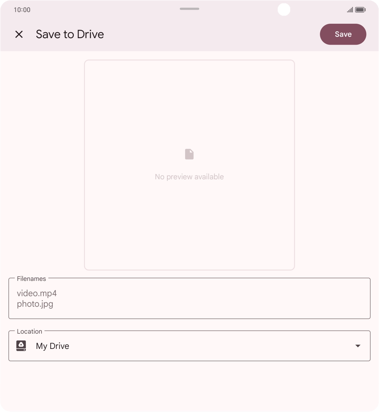 Press the field below 'Location' and go to the required folder.