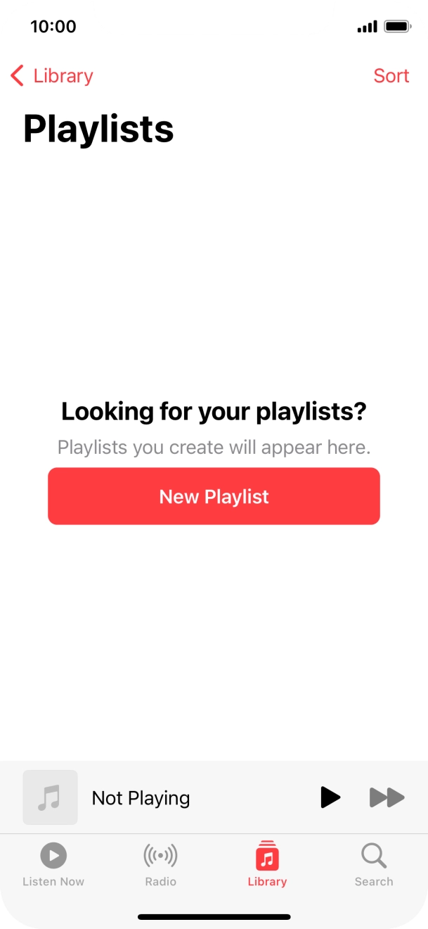 Press New Playlist. Press New Playlist.