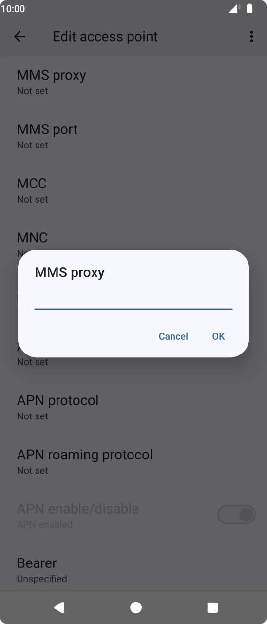 Key in 82.132.254.1 and press OK. Key in 82.132.254.1 and press OK.