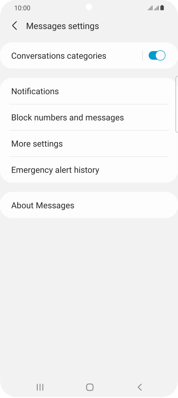 Press More settings. Press More settings.