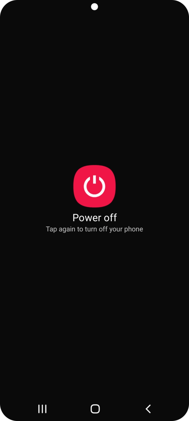 Press Power off.