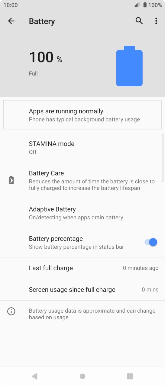 Press STAMINA mode. Press STAMINA mode.