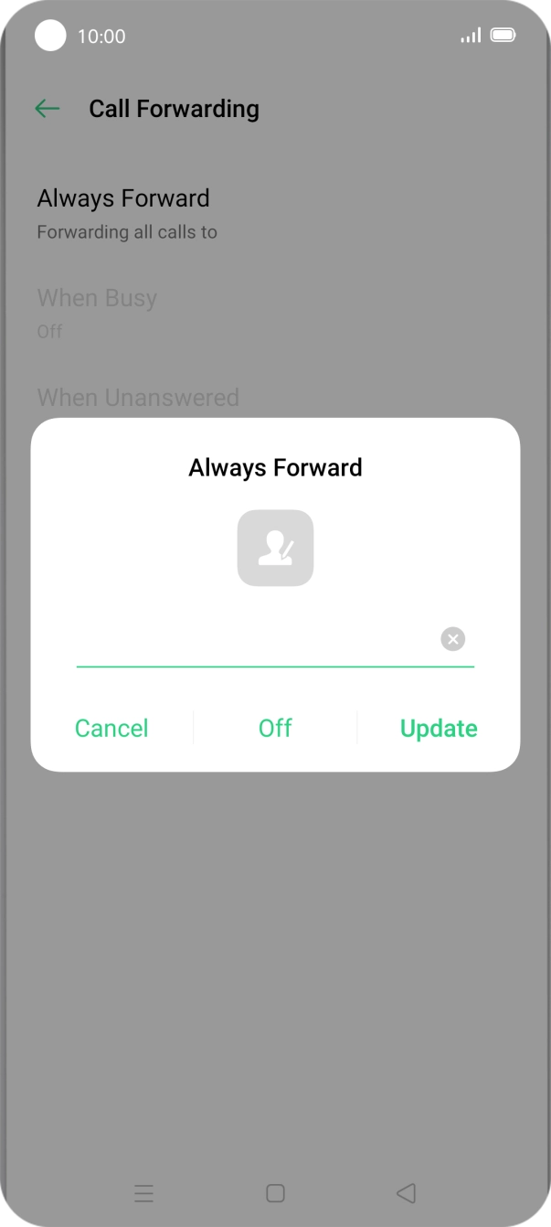 Press Off.