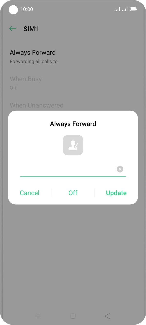 Press Off.