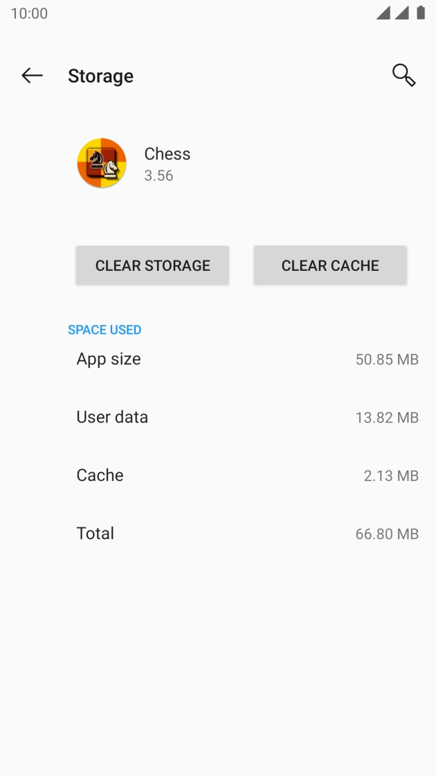 Press CLEAR CACHE.