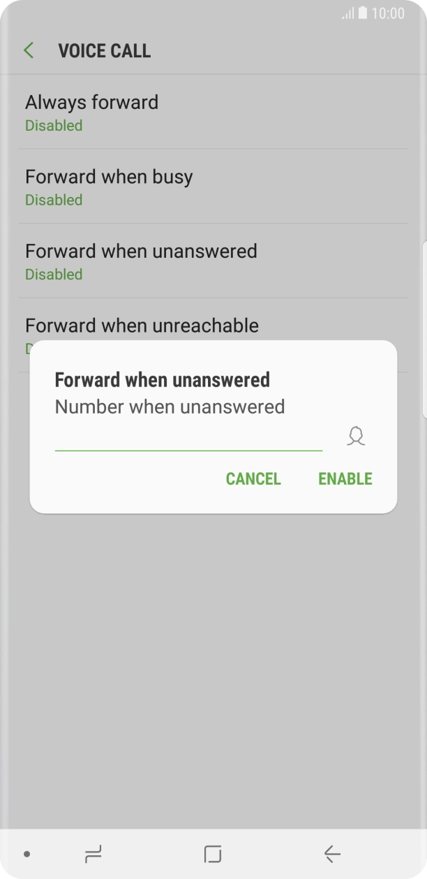 Key in 901 and press ENABLE.