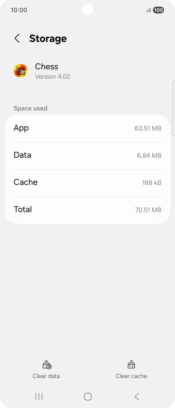 Press Clear cache.