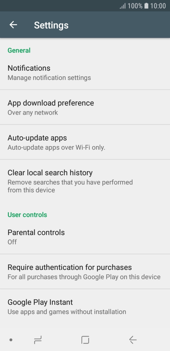 Press Auto-update apps. Press Auto-update apps.