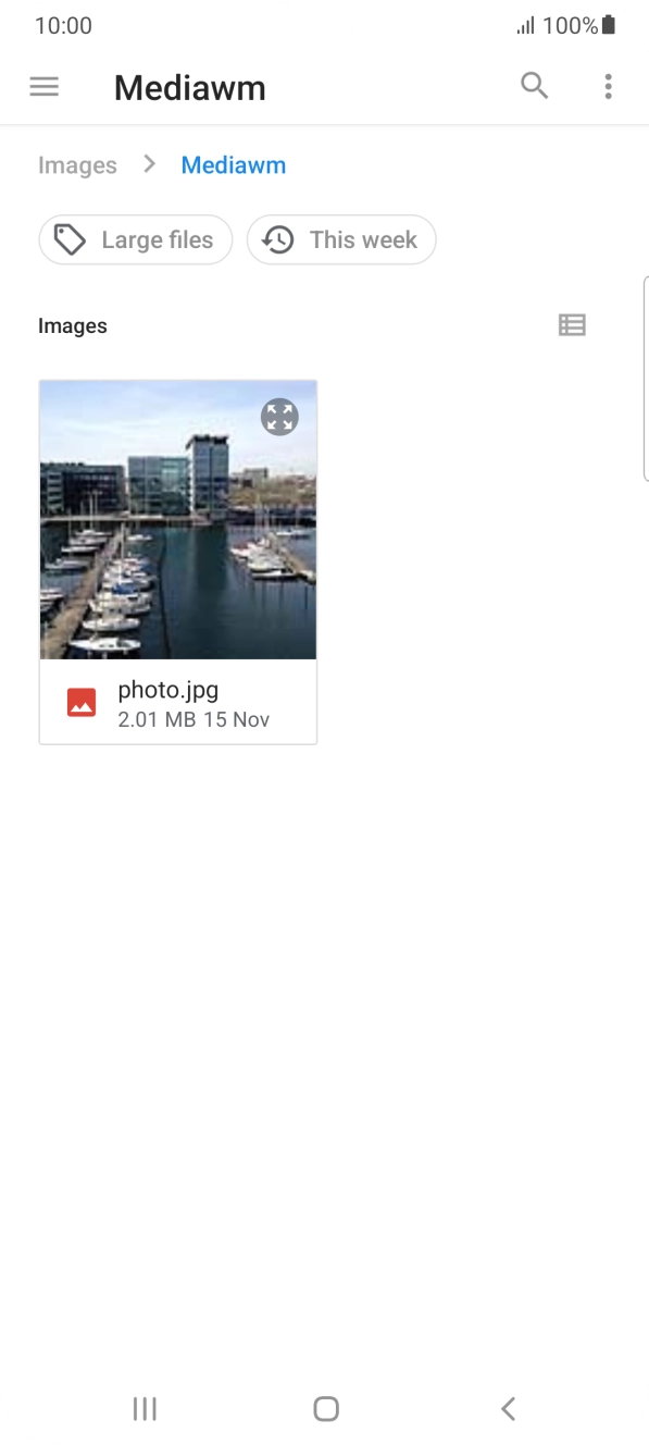 Press the required file.