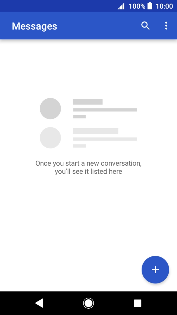 Press the new message icon. Press the new message icon.