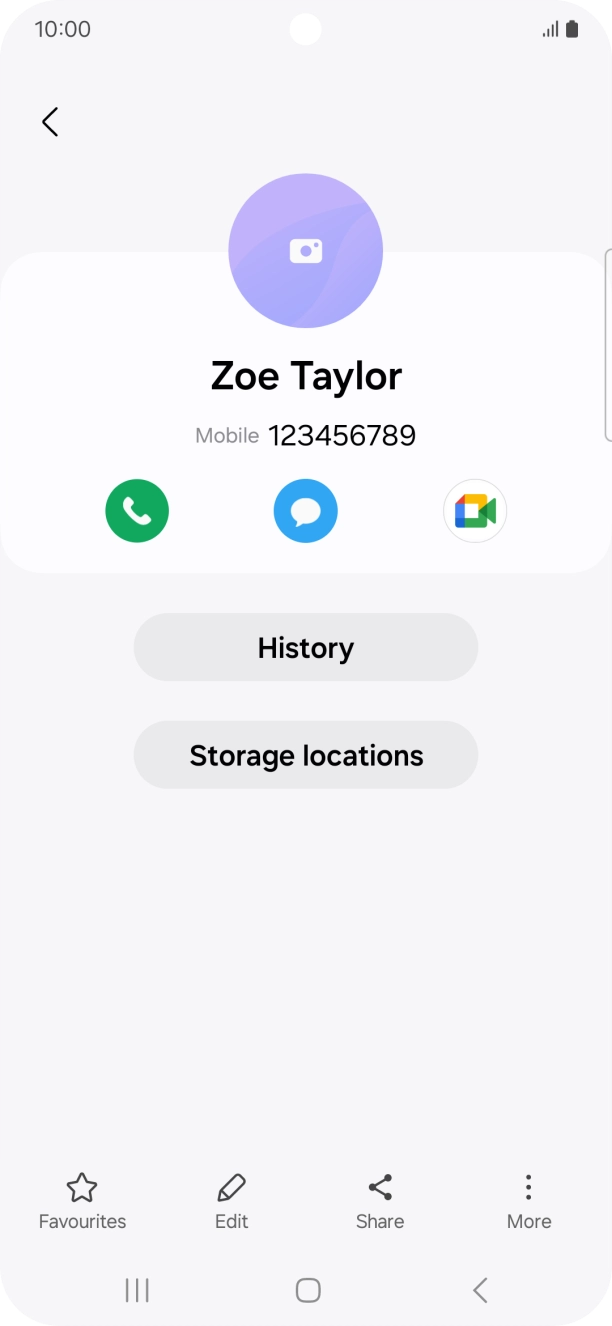 Press the Home key to return to the home screen.