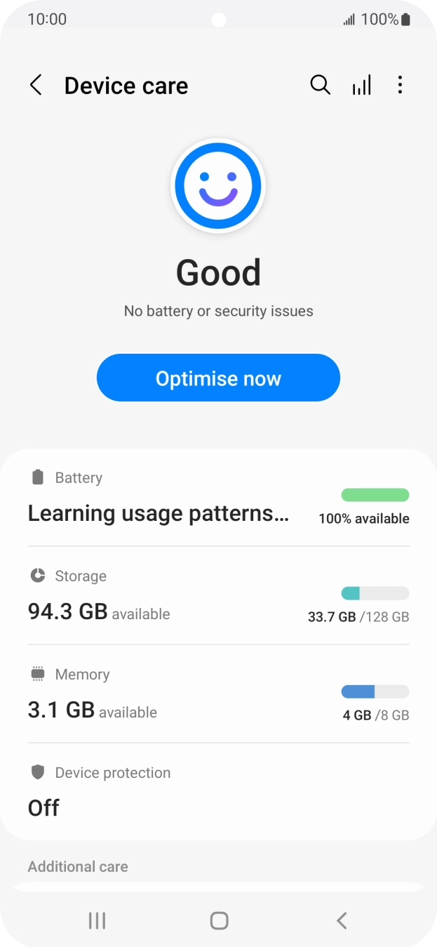 Press Battery.