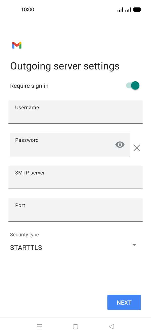 Press the indicator next to 'Require sign-in' to turn on the function.