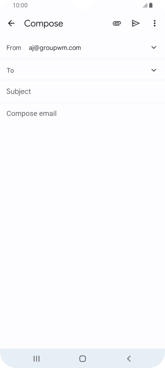 Press To and key in the first letters of the recipient's name.