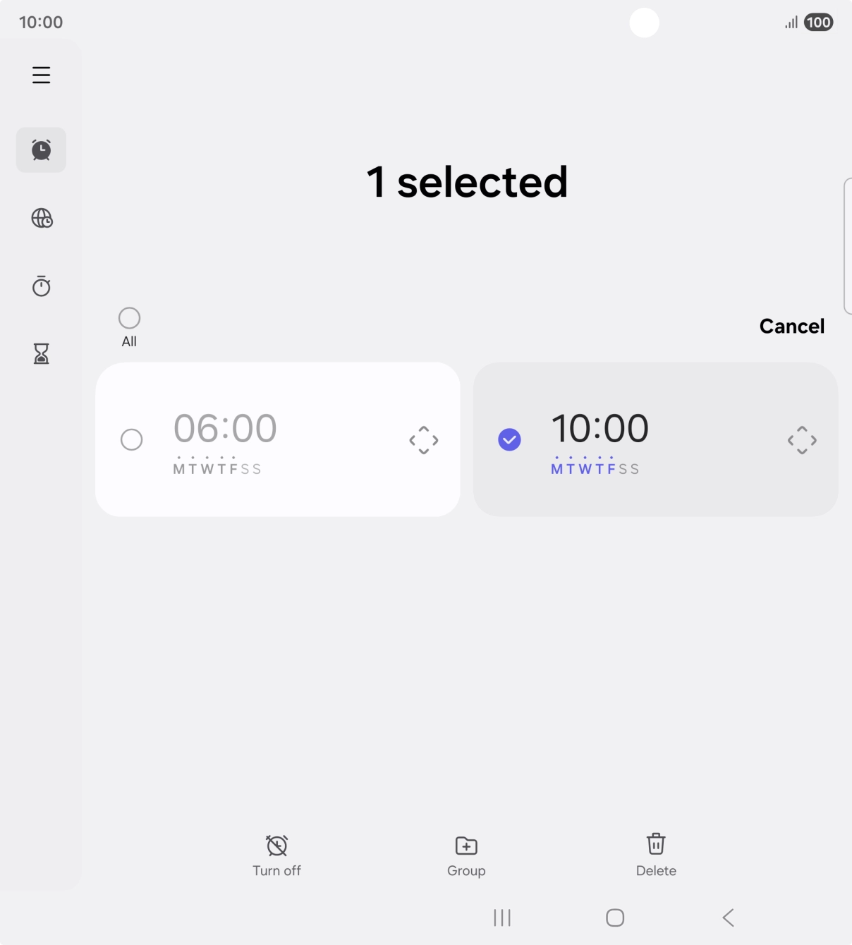 Press Delete.