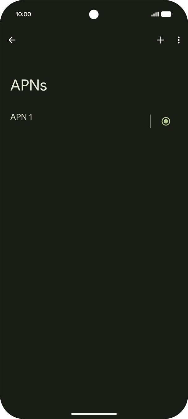 Press the add icon. Press the add icon.