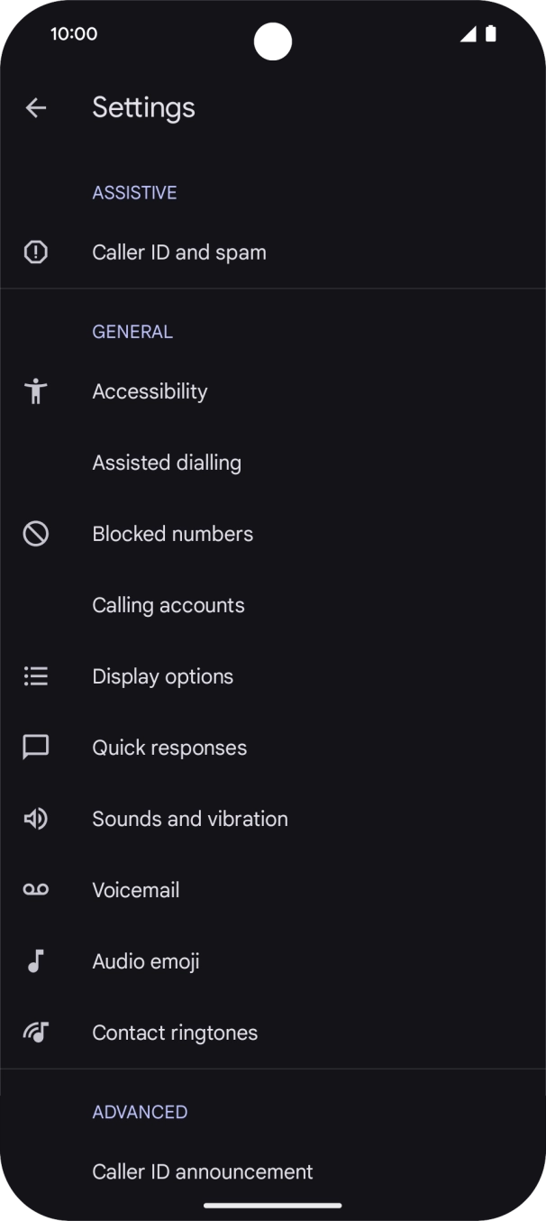 Press Calling accounts. Press Calling accounts.