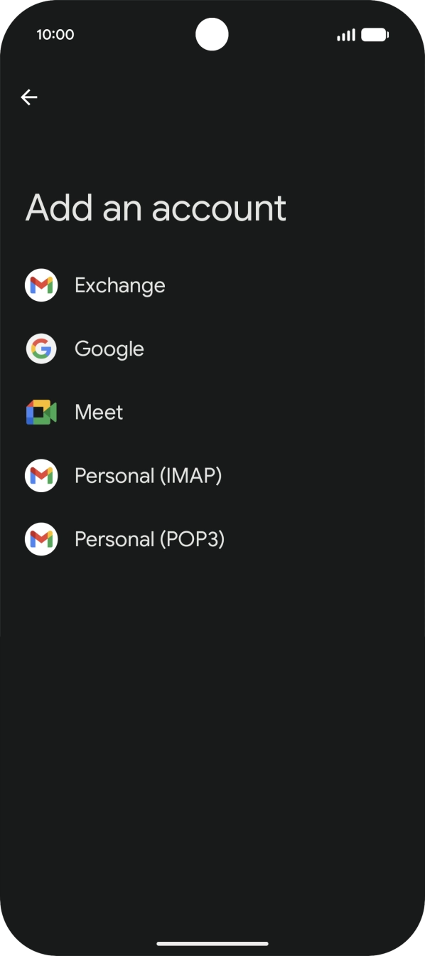 Press Google.