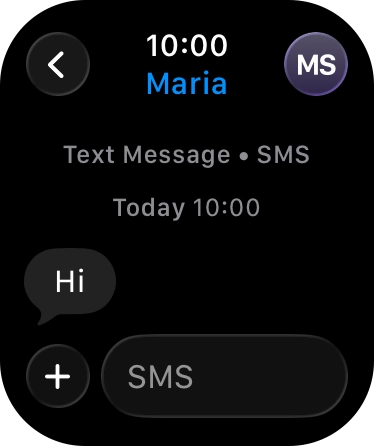 Press SMS.