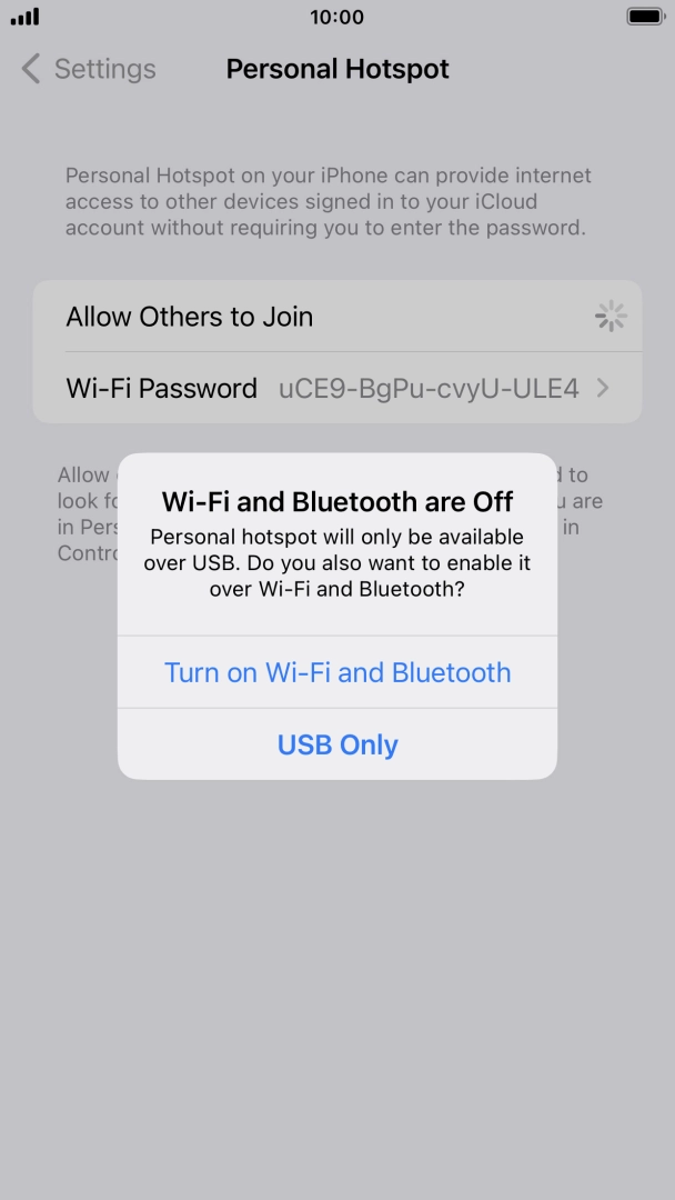 If WiFi is turned off, press Turn on Wi-Fi and Bluetooth.
