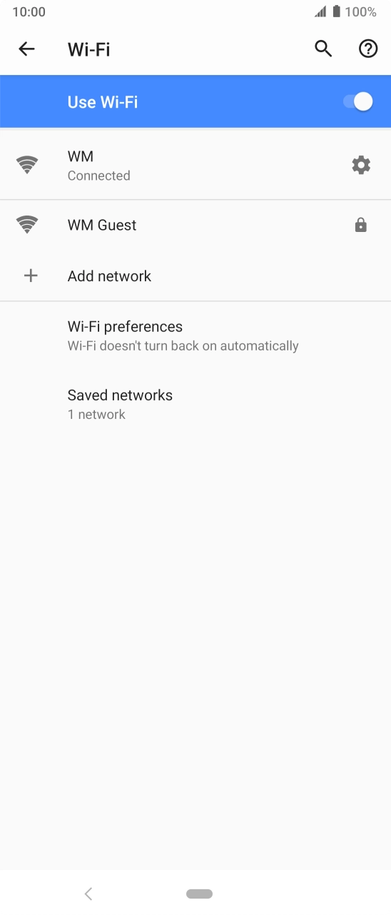 Press the Home key to return to the home screen.
