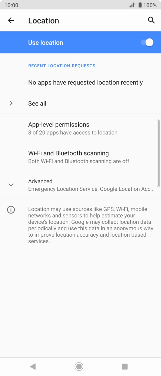 Press App-level permissions. Press App-level permissions.