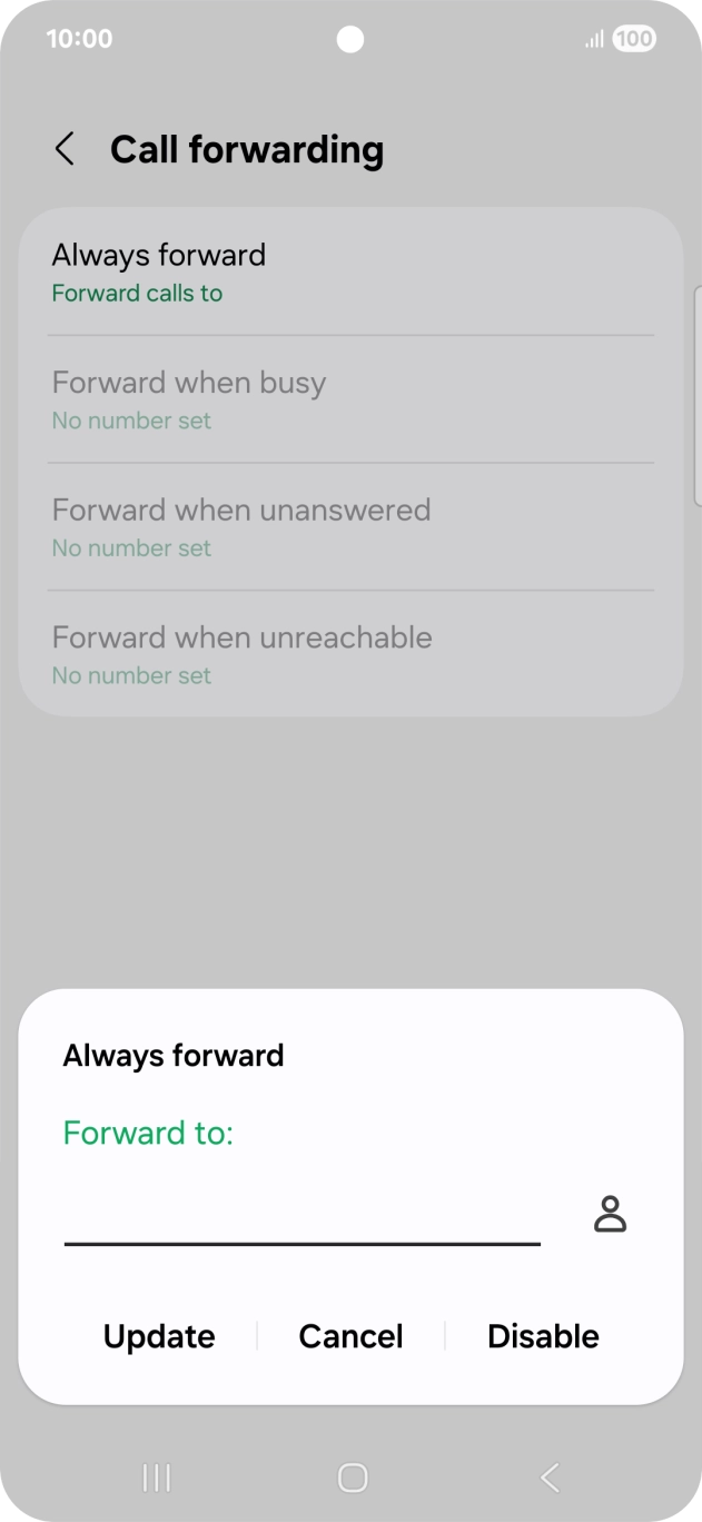 Press Disable.
