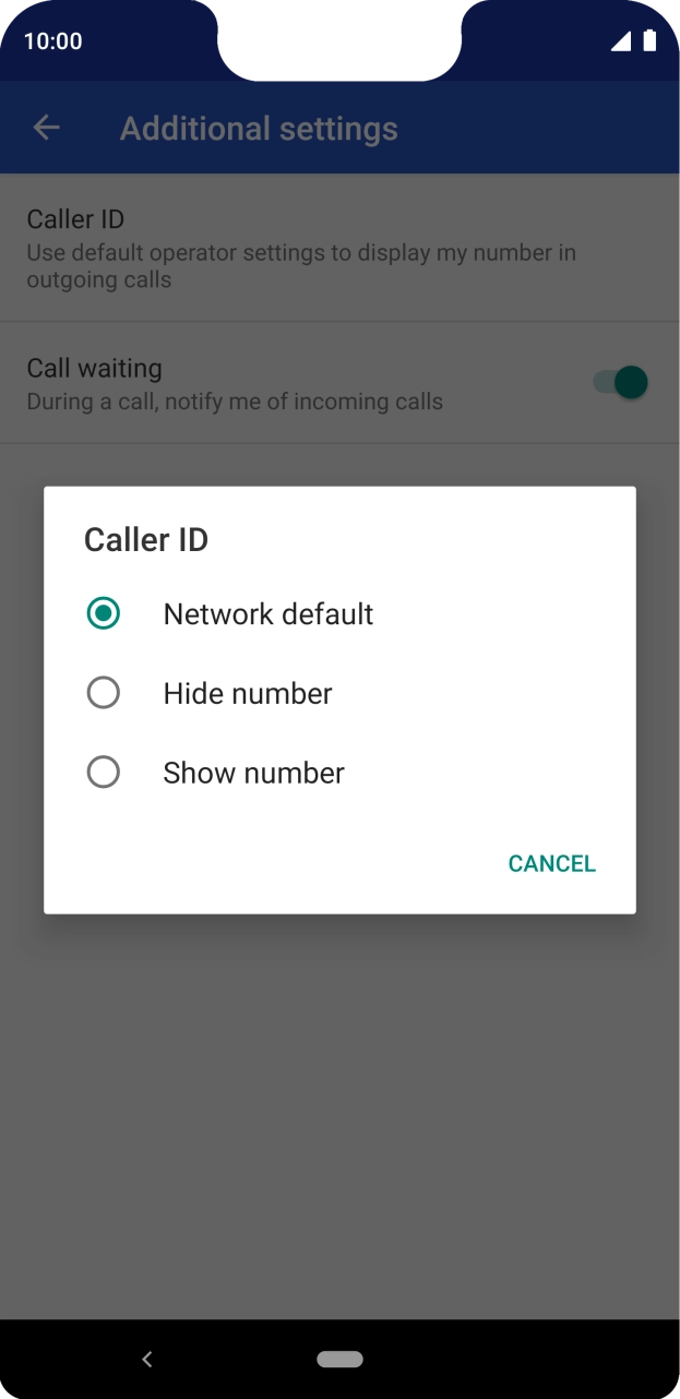 Press Show number to turn on caller identification. Press Show number to turn on caller identification.