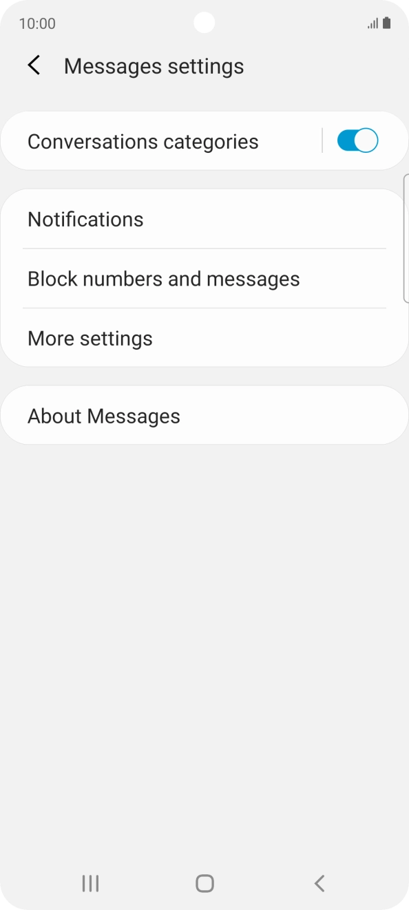 Press More settings. Press More settings.