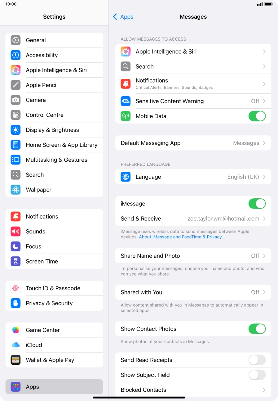 Slide your finger upwards starting from the bottom of the screen to return to the home screen.