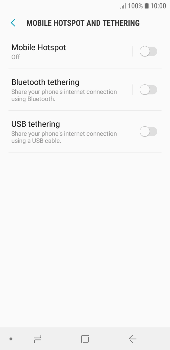 Press Mobile Hotspot. Press Mobile Hotspot.