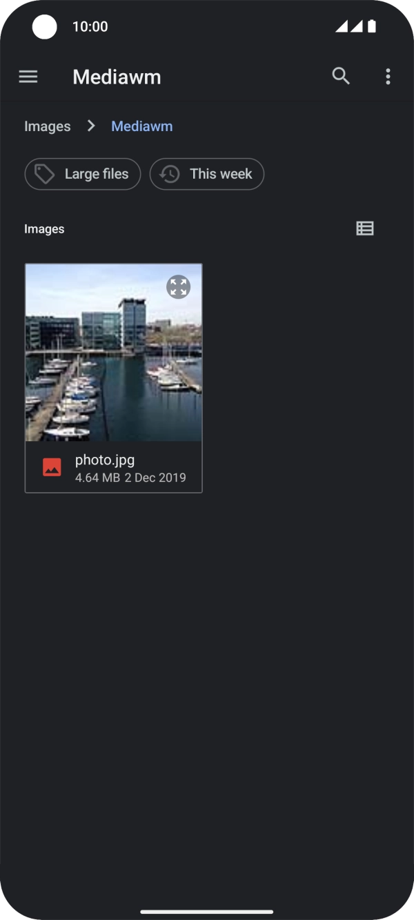 Press the required picture.