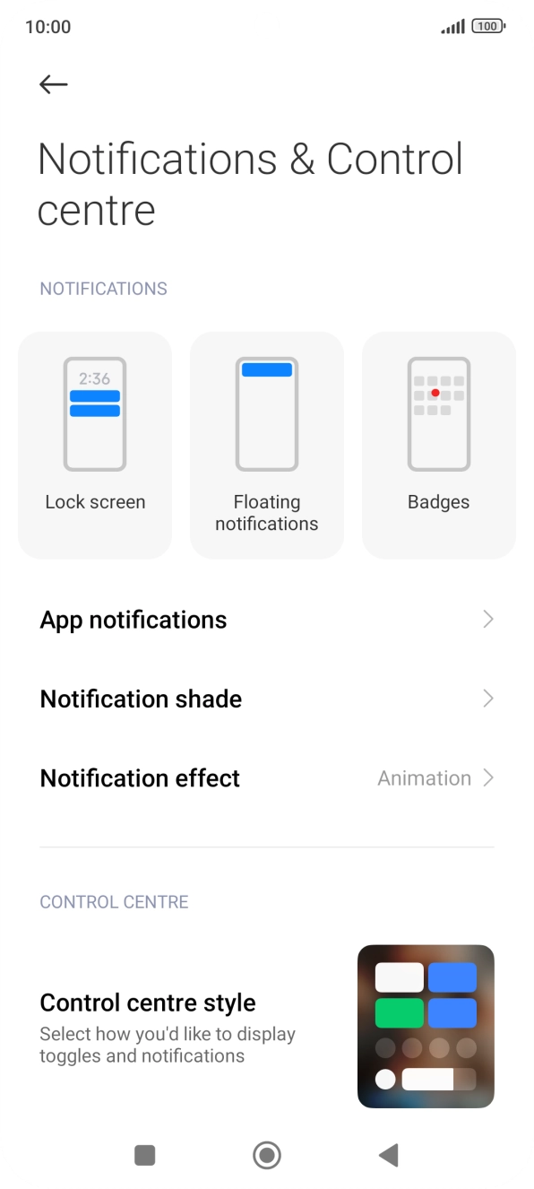 Press App notifications.