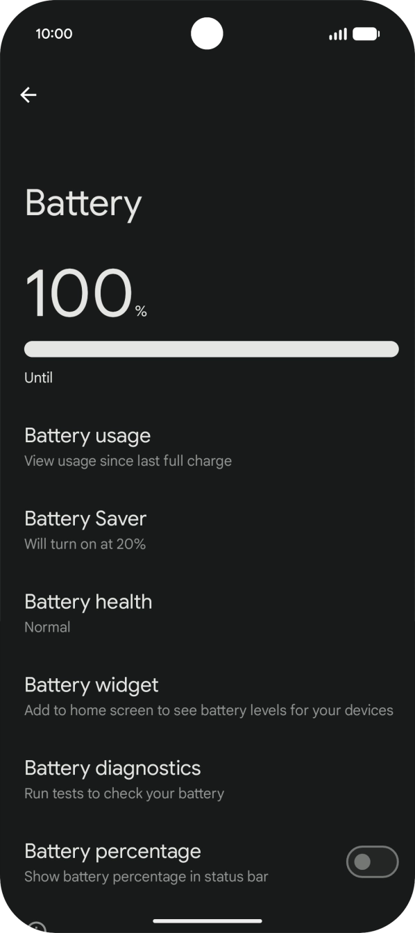 Press Battery Saver. Press Battery Saver.
